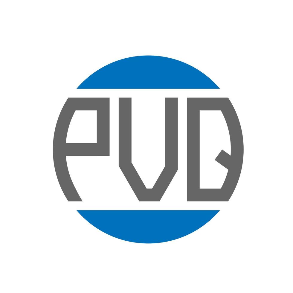 pvq brief logo ontwerp Aan wit achtergrond. pvq creatief initialen cirkel logo concept. pvq brief ontwerp. vector