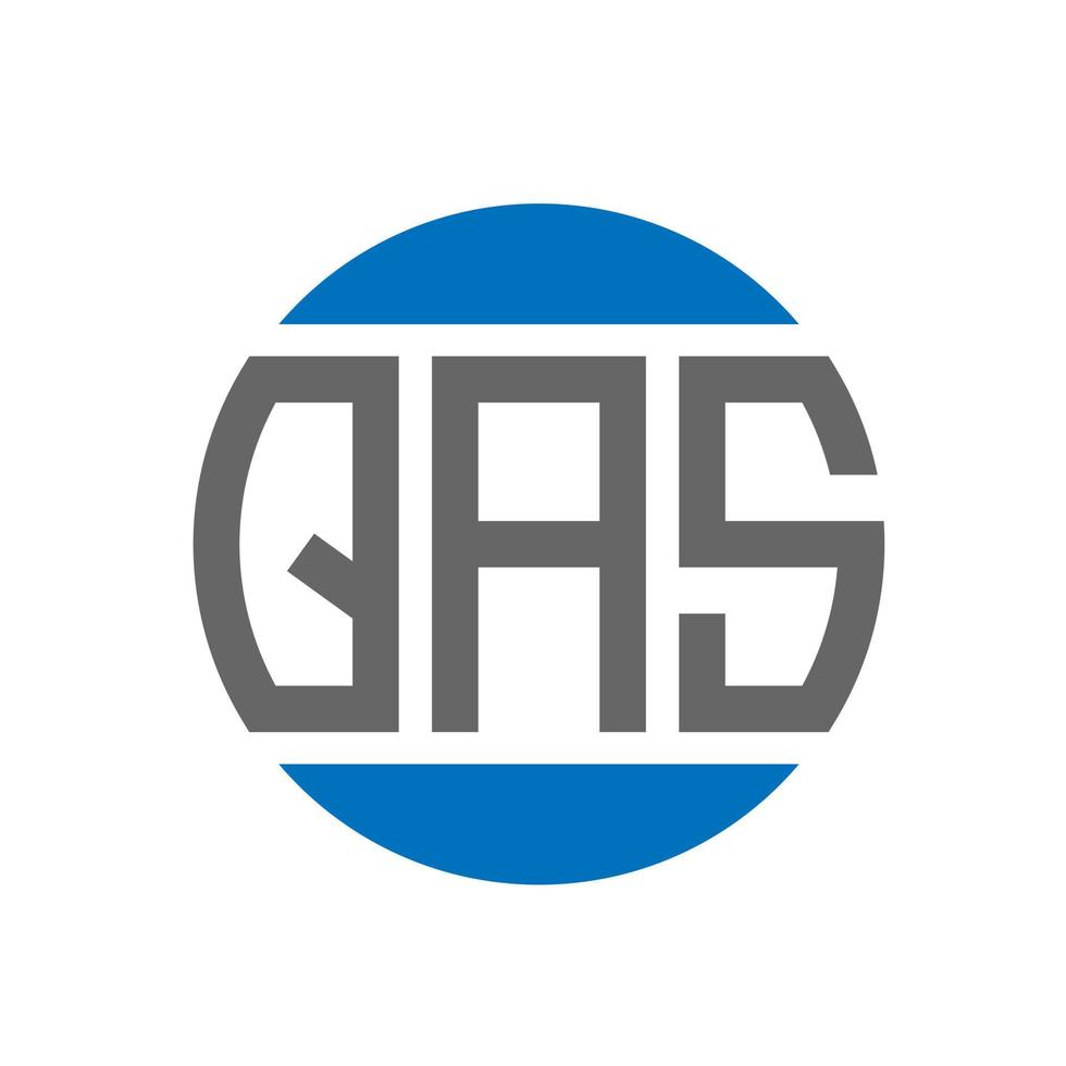qas brief logo ontwerp Aan wit achtergrond. qas creatief initialen cirkel logo concept. qas brief ontwerp. vector