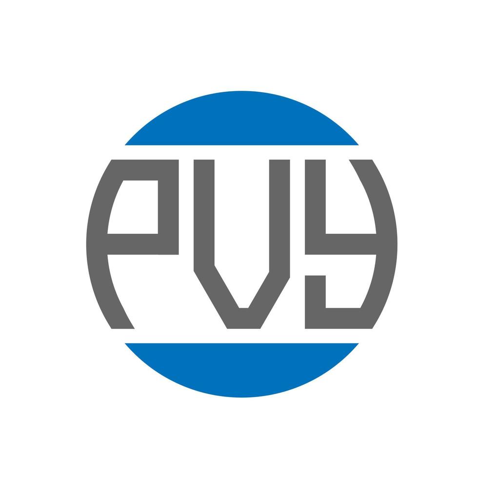 pvy brief logo ontwerp Aan wit achtergrond. pvy creatief initialen cirkel logo concept. pvy brief ontwerp. vector