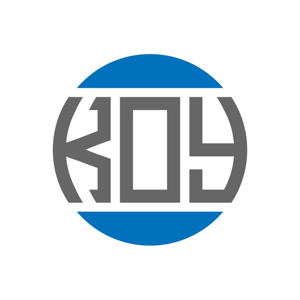 koy brief logo ontwerp Aan wit achtergrond. koy creatief initialen cirkel logo concept. koy brief ontwerp. vector