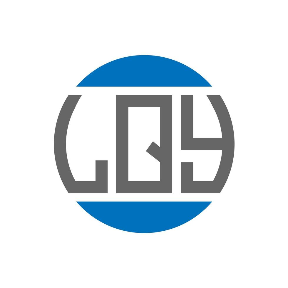 lqy brief logo ontwerp Aan wit achtergrond. lqy creatief initialen cirkel logo concept. lqy brief ontwerp. vector