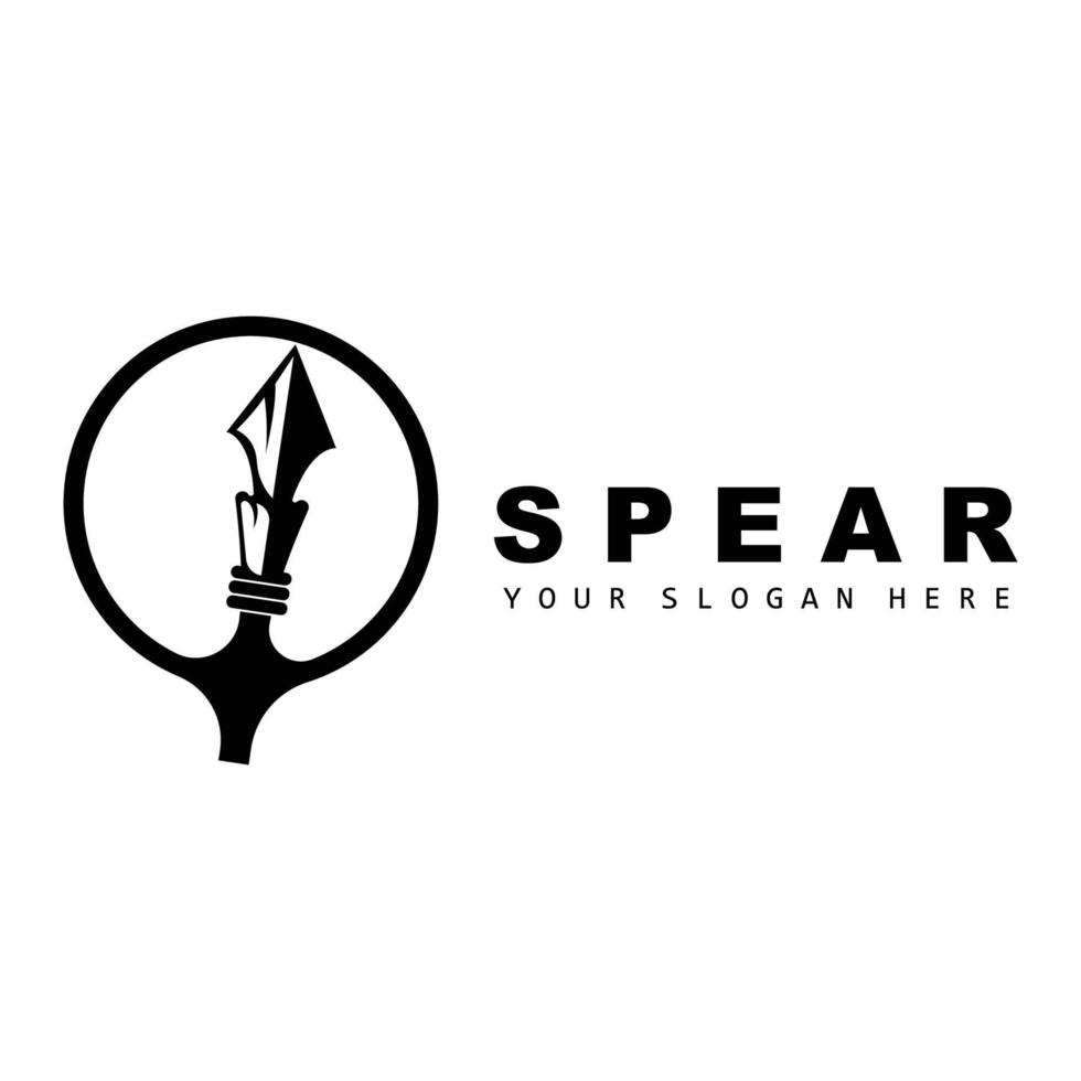 speer logo, jacht- uitrusting ontwerp, pijl oorlog wapen, Product merk vector