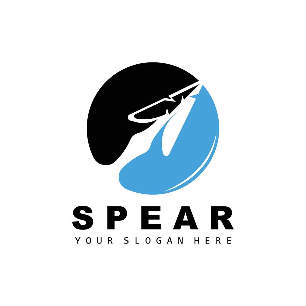 speer logo, jacht- uitrusting ontwerp, pijl oorlog wapen, Product merk vector