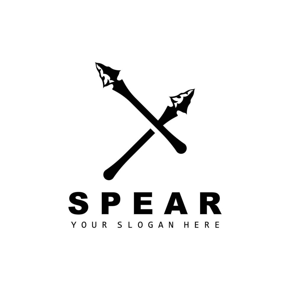 speer logo, jacht- uitrusting ontwerp, pijl oorlog wapen, Product merk vector