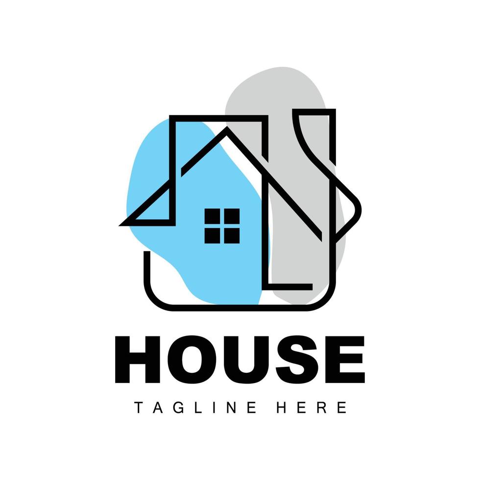 huis logo, gemakkelijk gebouw vector, bouw ontwerp, huisvesting, echt landgoed, eigendom verhuur vector