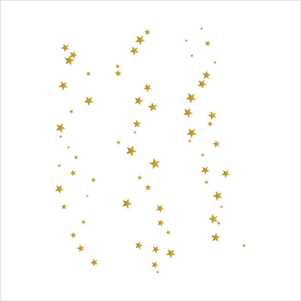 gouden verspreide sterren Aan lucht verspreiding icoon vlak ontwerp. vector