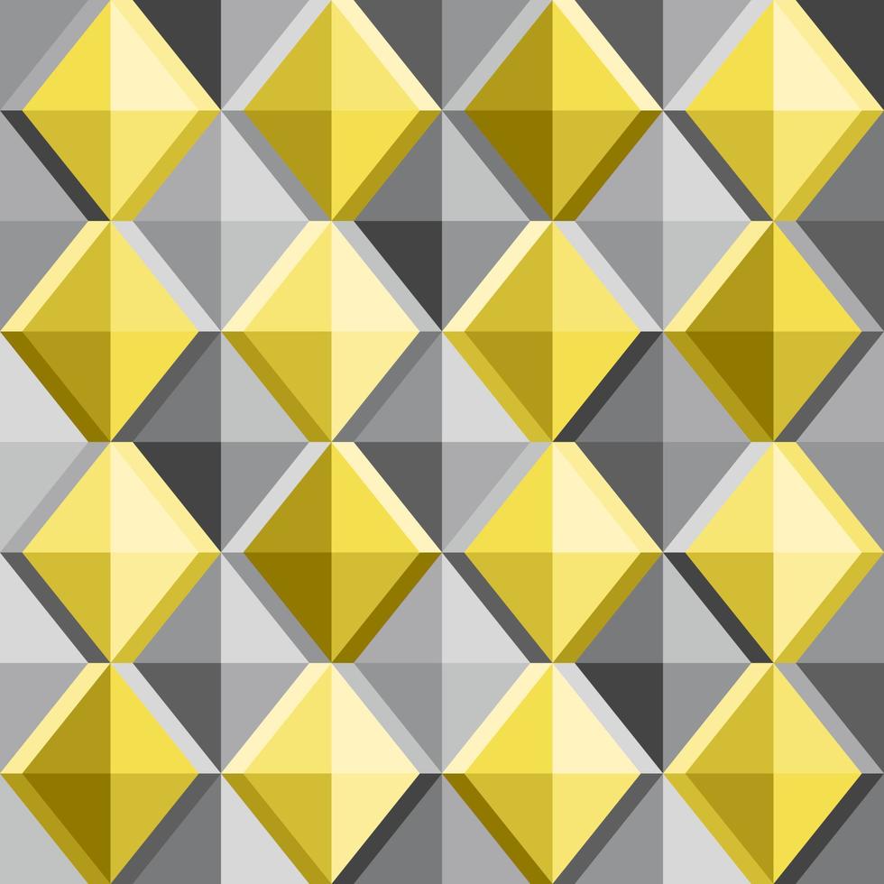 geel grijs diamant vorm zigzag naadloos achtergrond vector