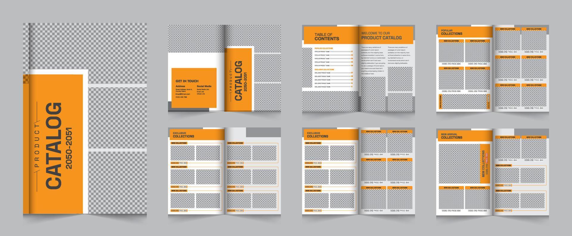 modern multipurpose a4 Product catalogus ontwerp sjabloon, minimalistische Product brochure sjabloon ontwerp vector