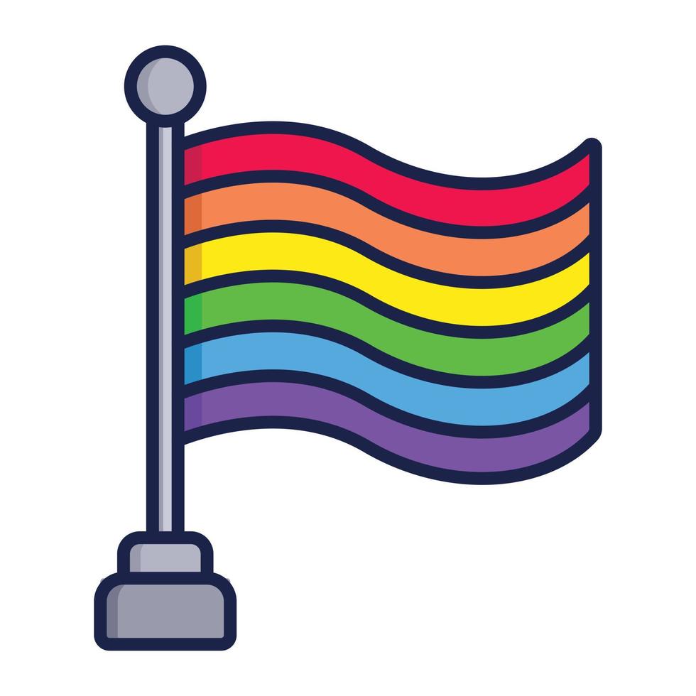 regenboog trots vlag vector