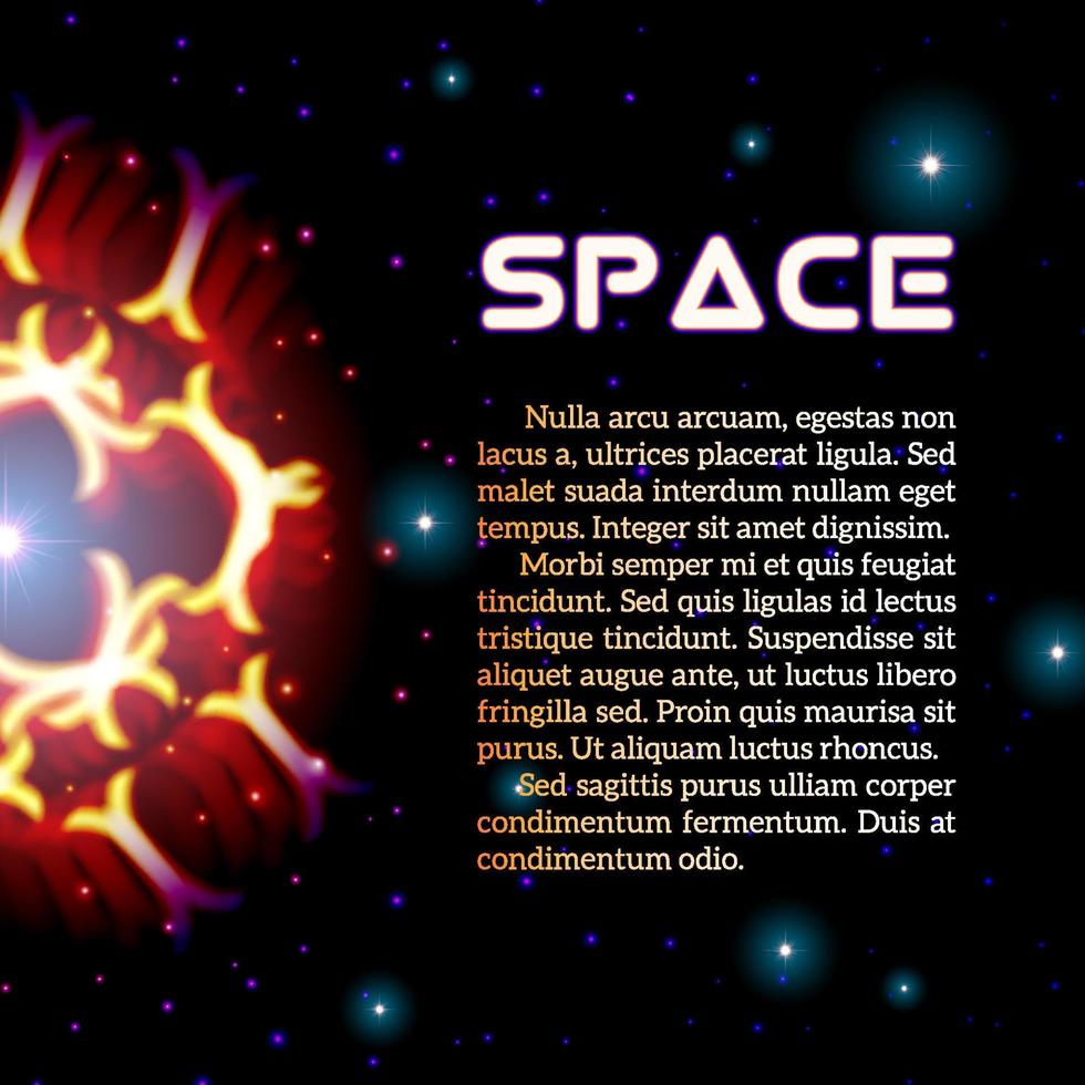 mysticus glimmend ster met sparkles in heelal vector