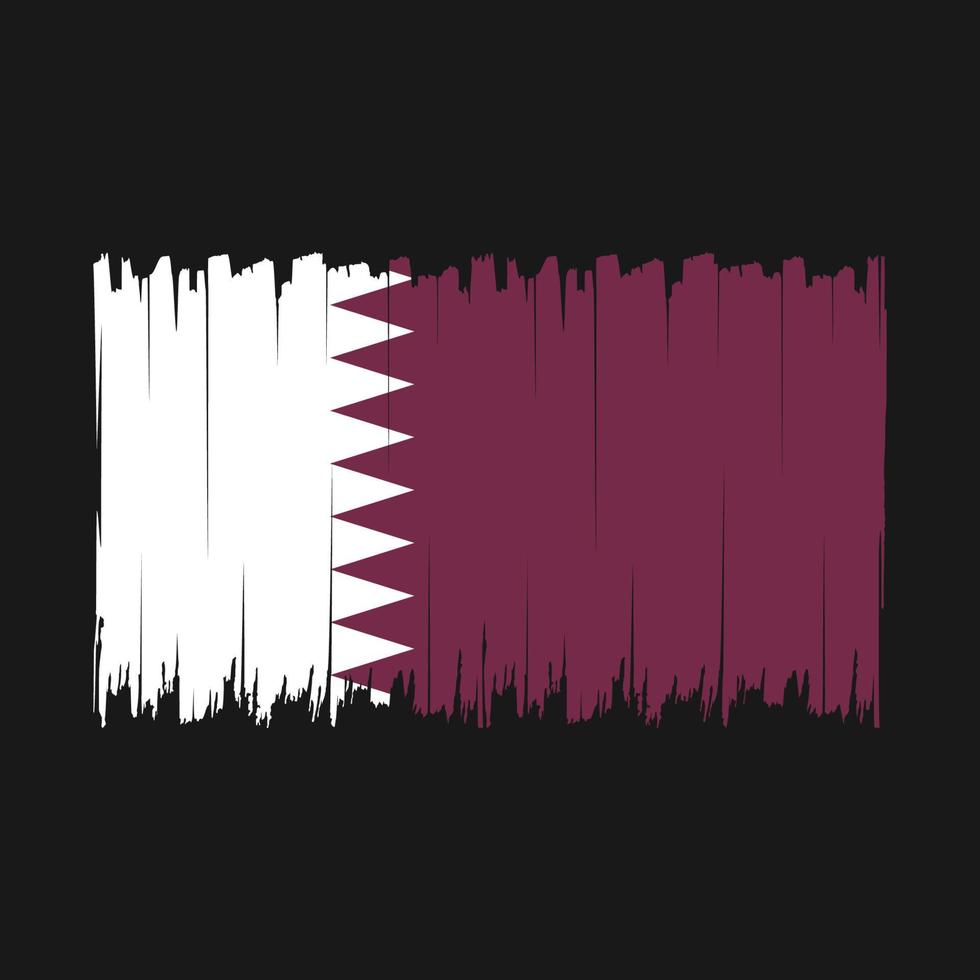 qatar vlag borstel vector