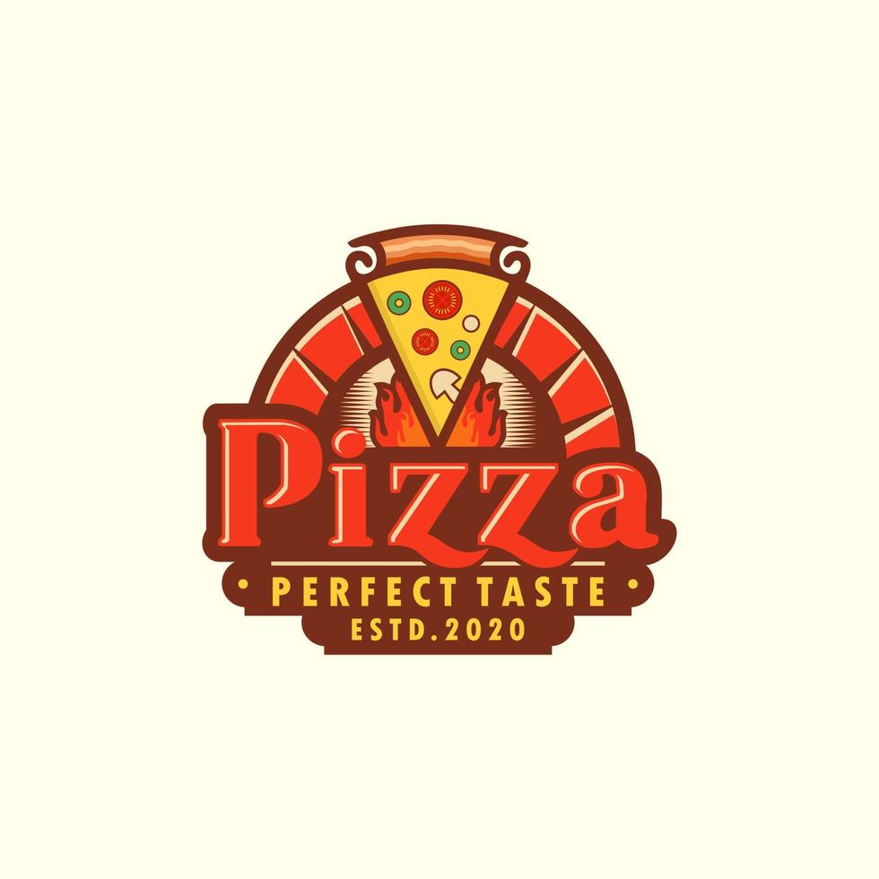 pizza logo vector