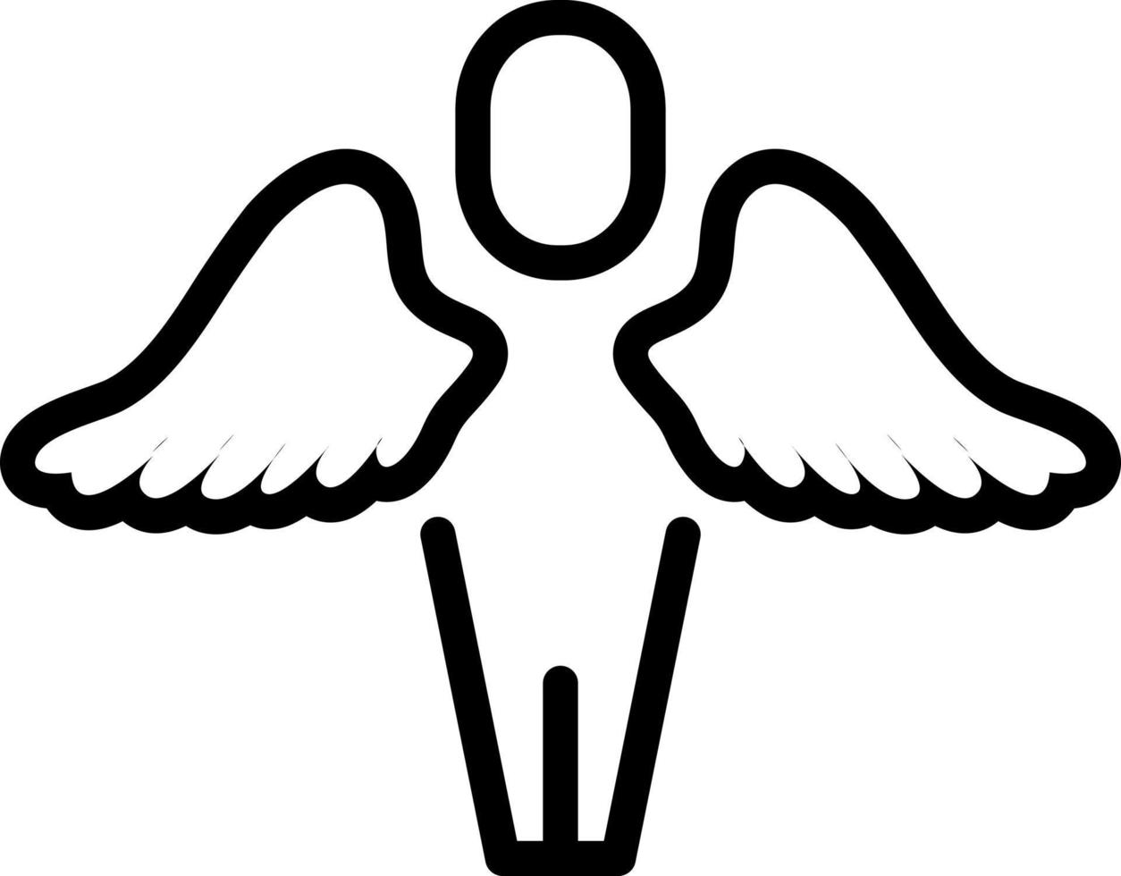 lijn icoon voor vleugel vector