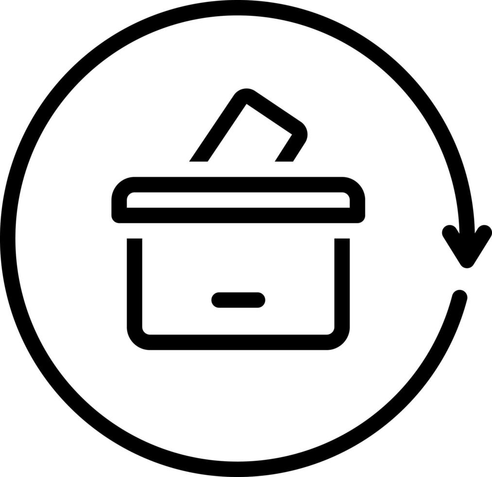 lijn icoon voor electoraal vector