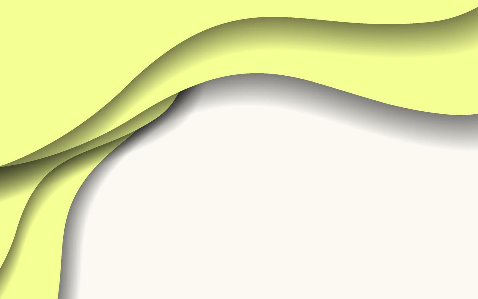 papercut Golf abstract vorm geel kleur achtergrond vector