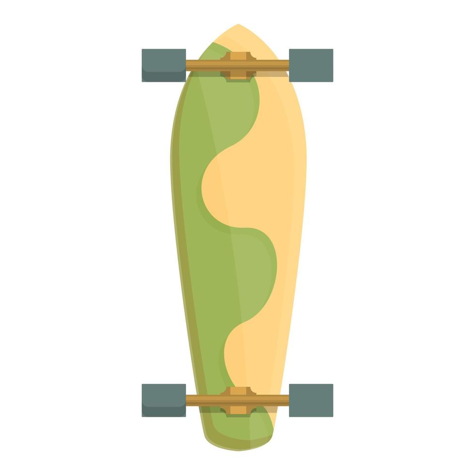 vervoer longboard icoon tekenfilm vector. retro bord vector