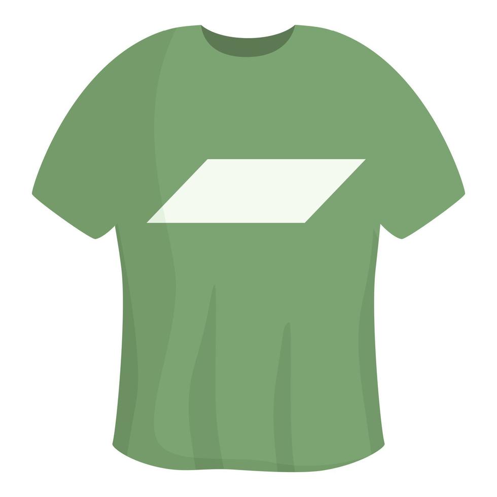 meetkundig groen t-shirt icoon tekenfilm vector. sport ontwerp vector