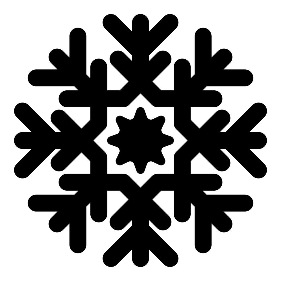 sneeuwvlok vector Kerstmis icoon logo sneeuw, schets stijl