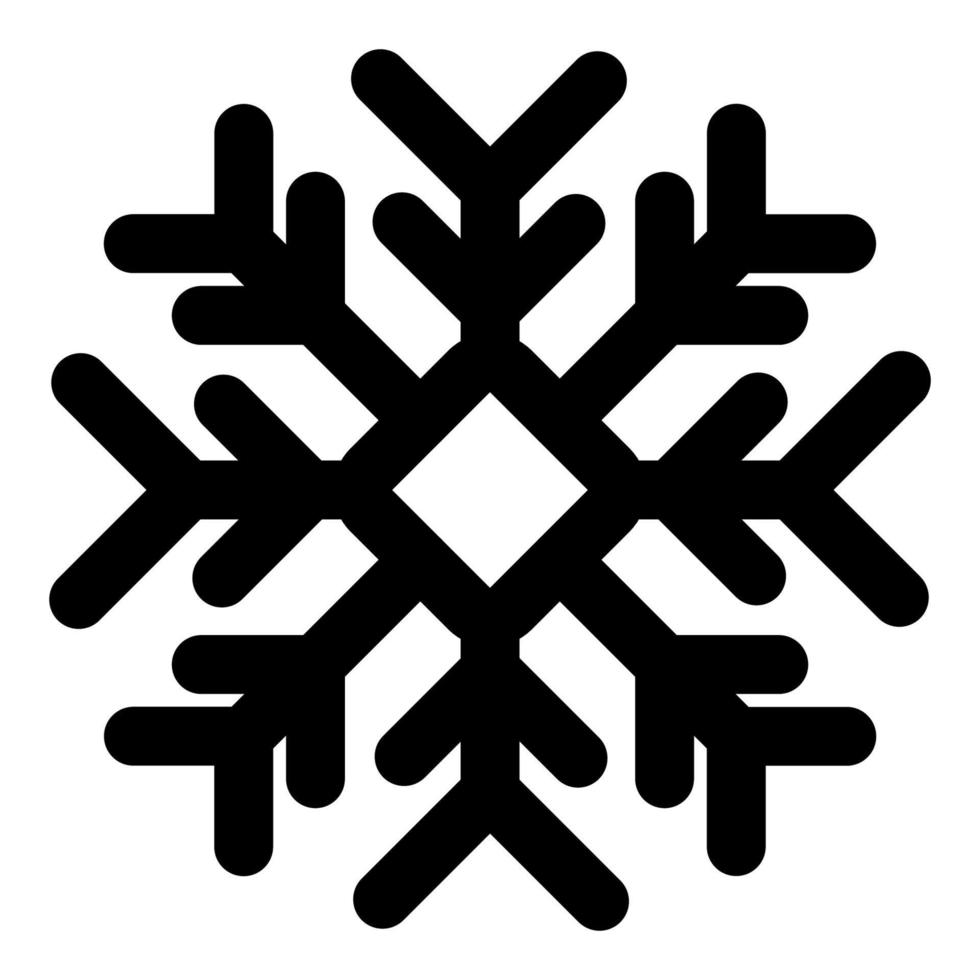 sneeuwvlok vector Kerstmis icoon logo sneeuw, schets stijl