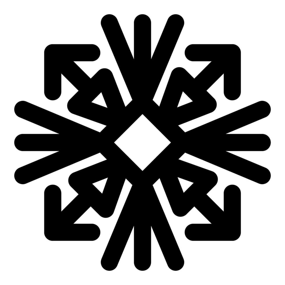 sneeuwvlok vector Kerstmis icoon logo sneeuw, schets stijl