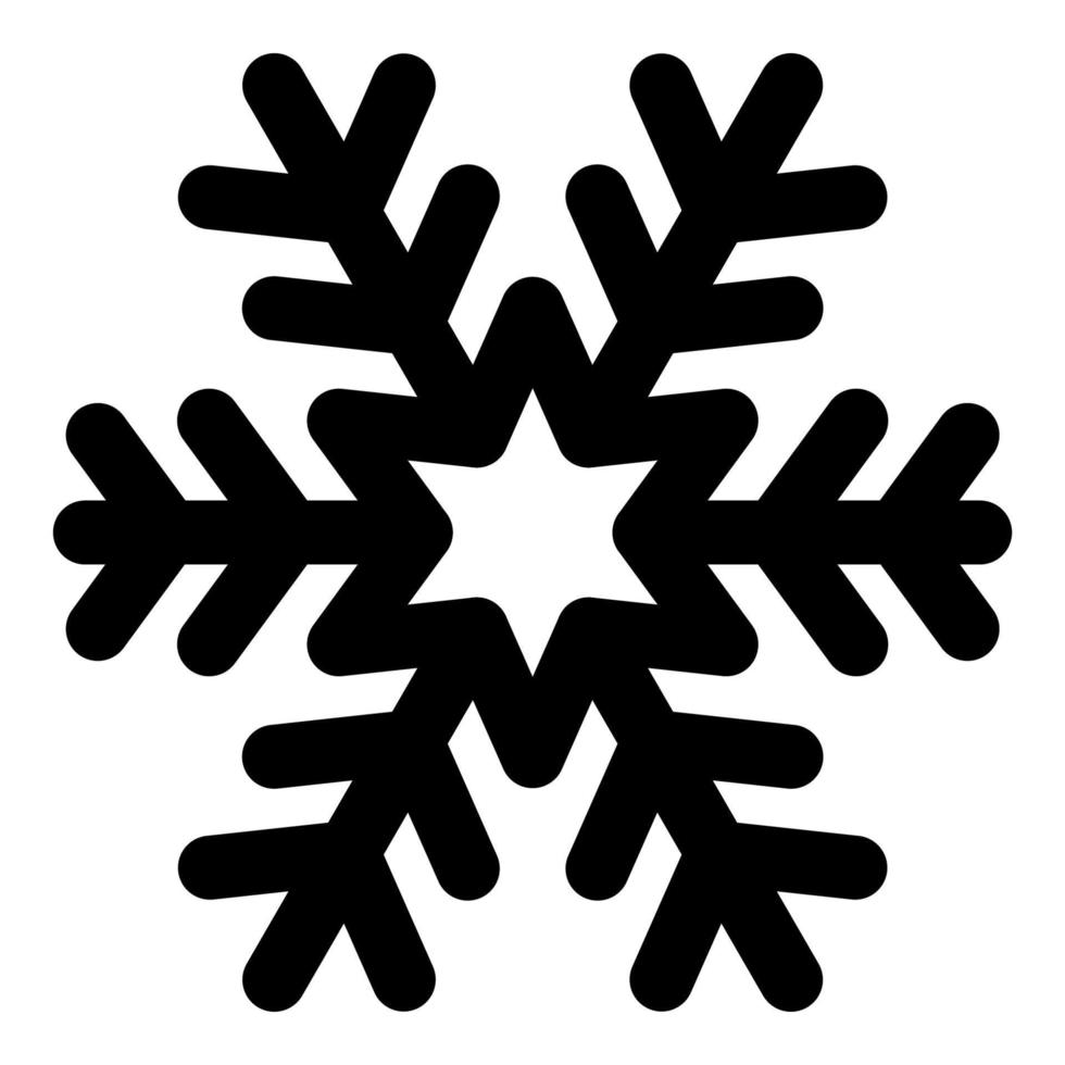 sneeuwvlok vector Kerstmis icoon logo sneeuw, schets stijl