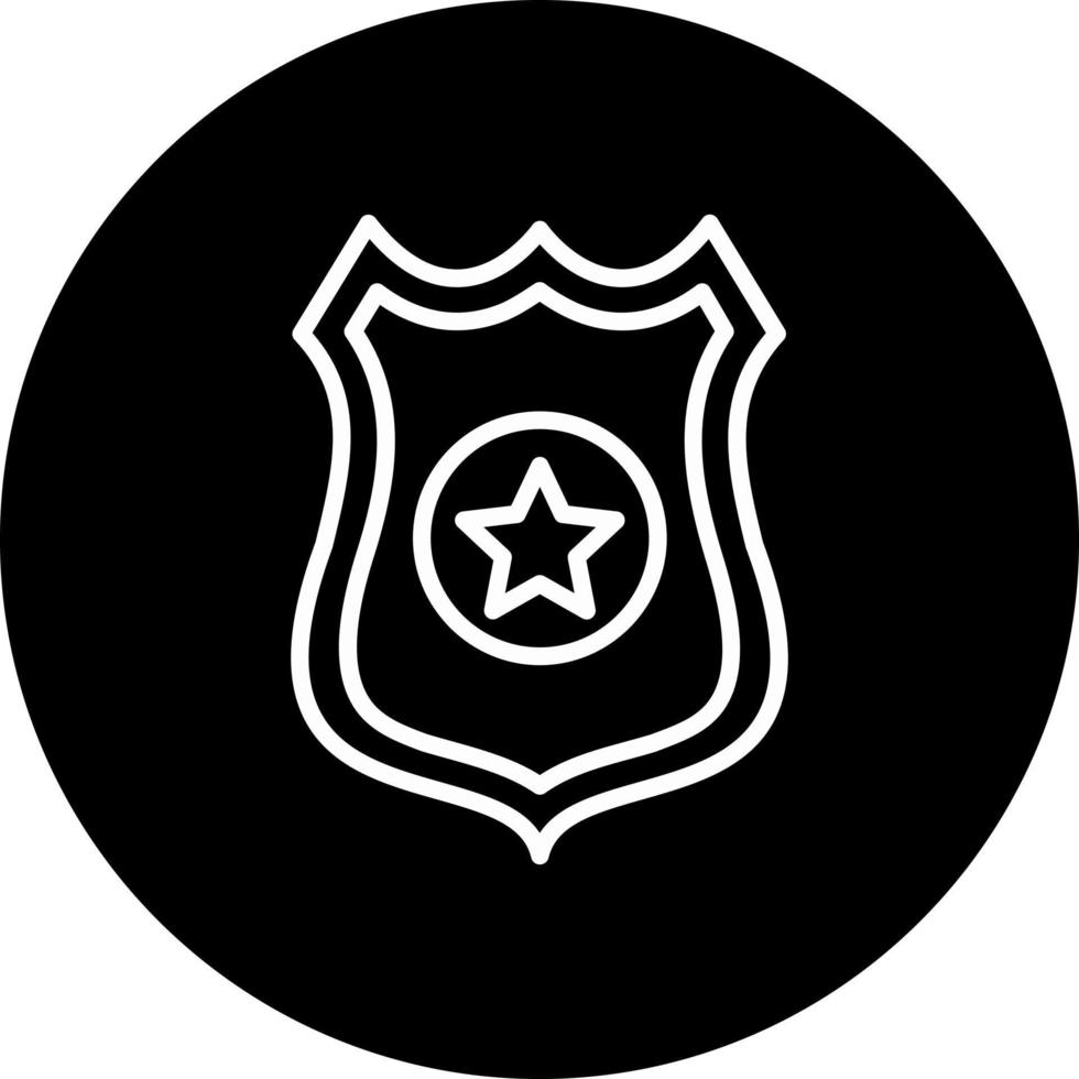 Politie insigne vector icoon