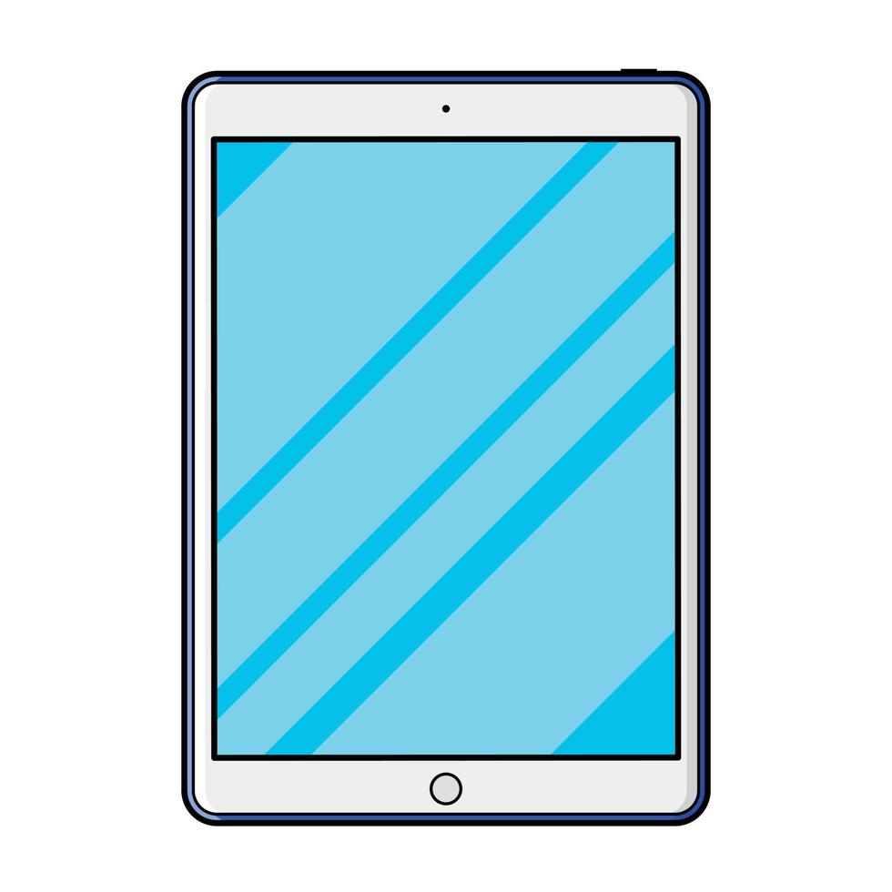 tablet tekenfilm stijl vector