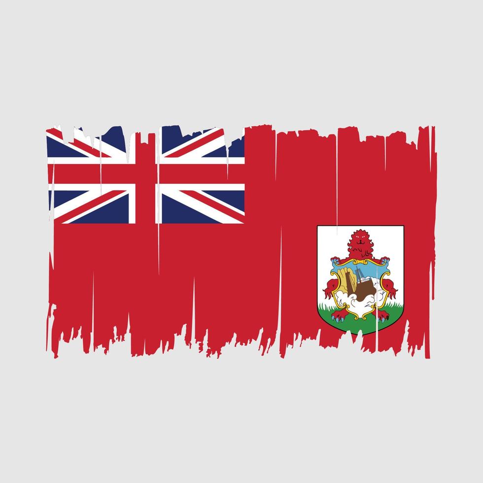 bermuda vlag borstel vector illustratie