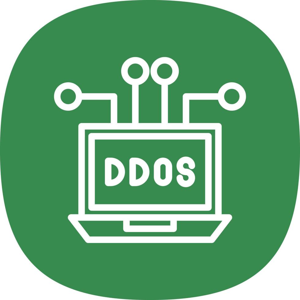 ddos vector icoon ontwerp