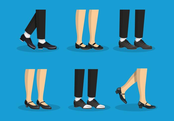 Tap Schoenen Vector Set Illustratie