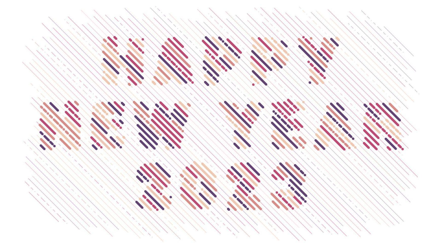 uitgebroed lijnen effect Aan tekst gelukkig nieuw jaar, 2023, vector abstract achtergrond
