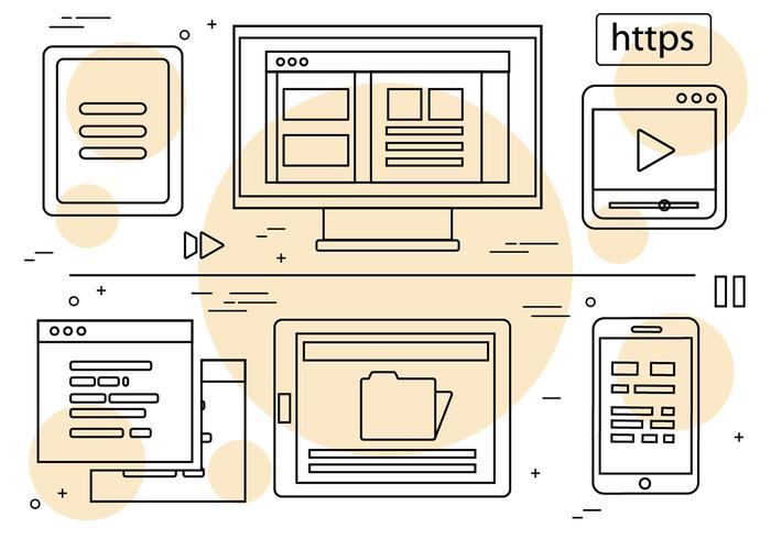 Gratis Lineaire Vector Pictogrammen en Elementen