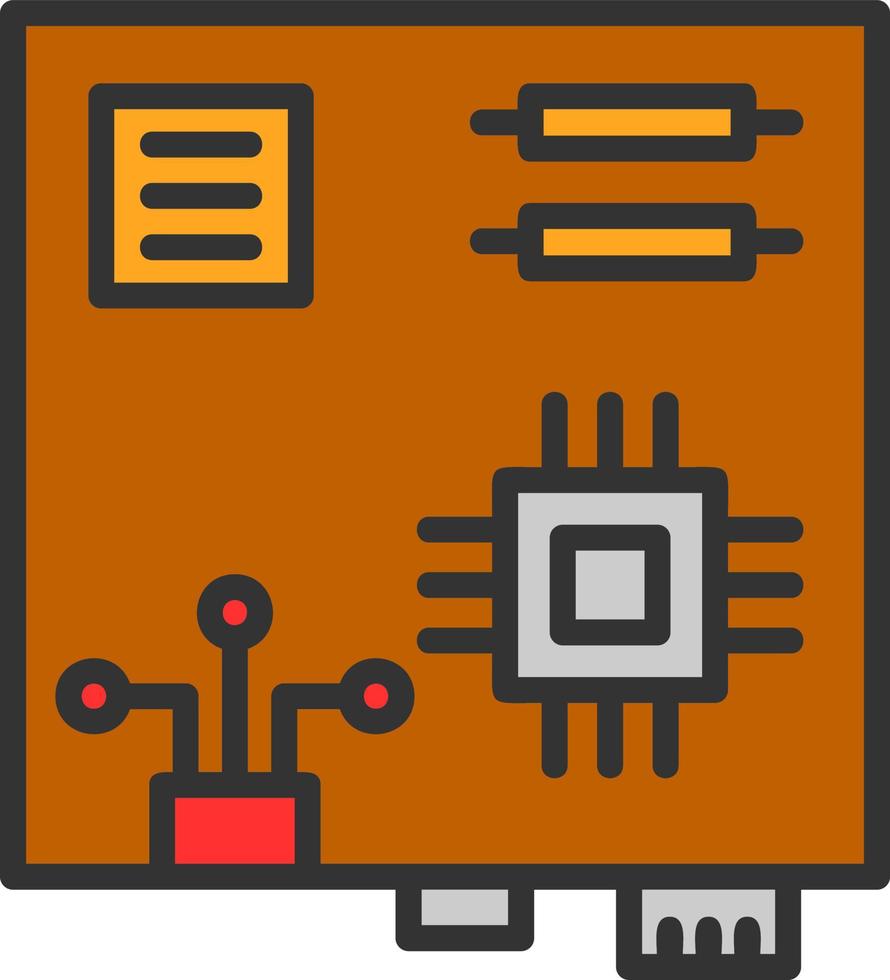 moederbord vector icoon ontwerp