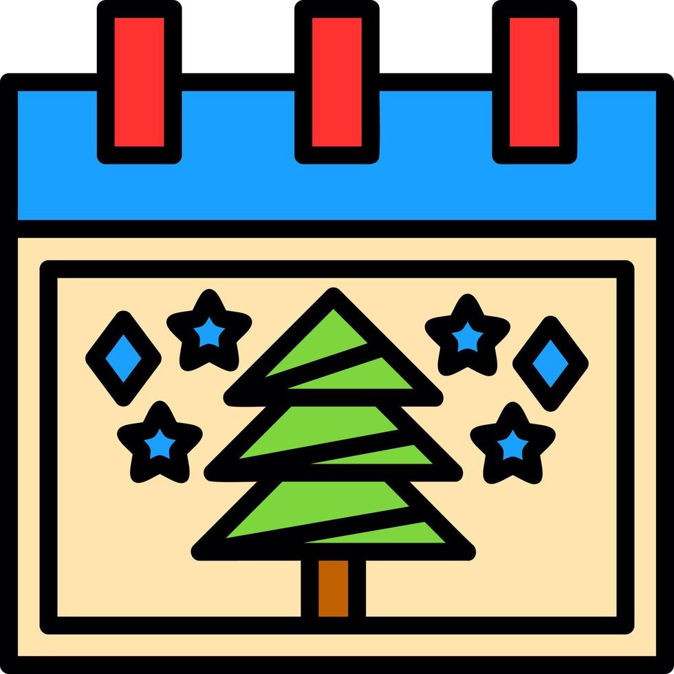 Kerstmis boom vector icoon ontwerp