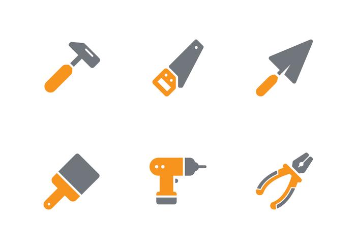 tools icon set vector