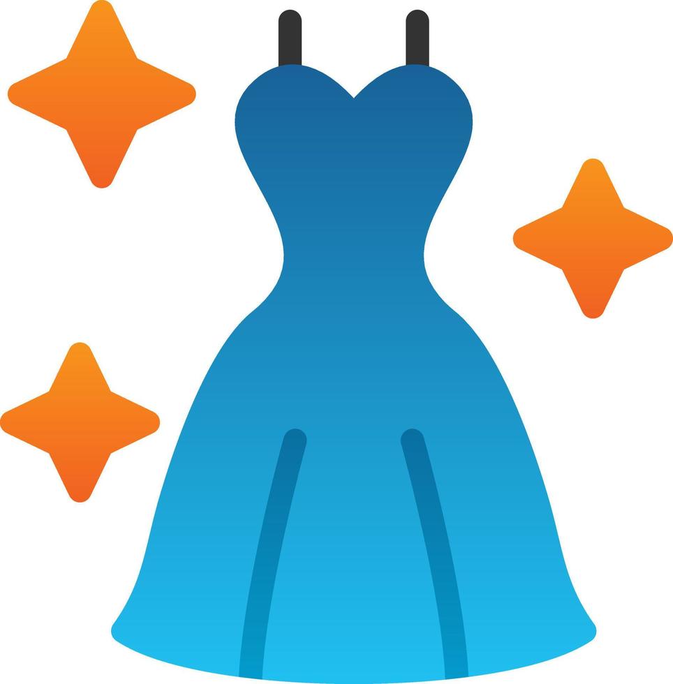 bruiloft jurk vector icoon ontwerp