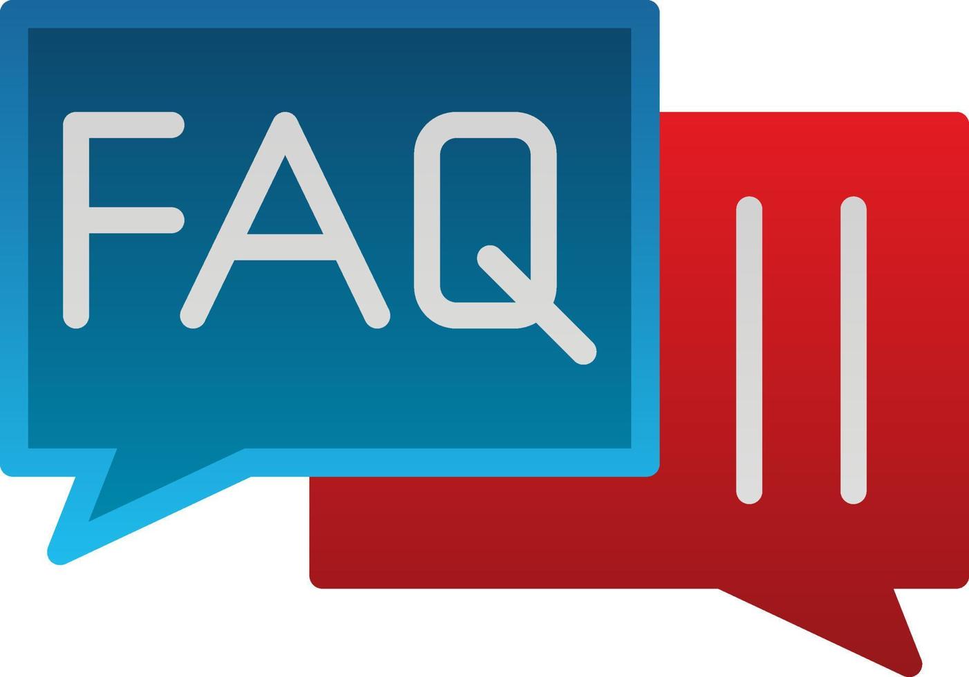 FAQ vector icoon ontwerp