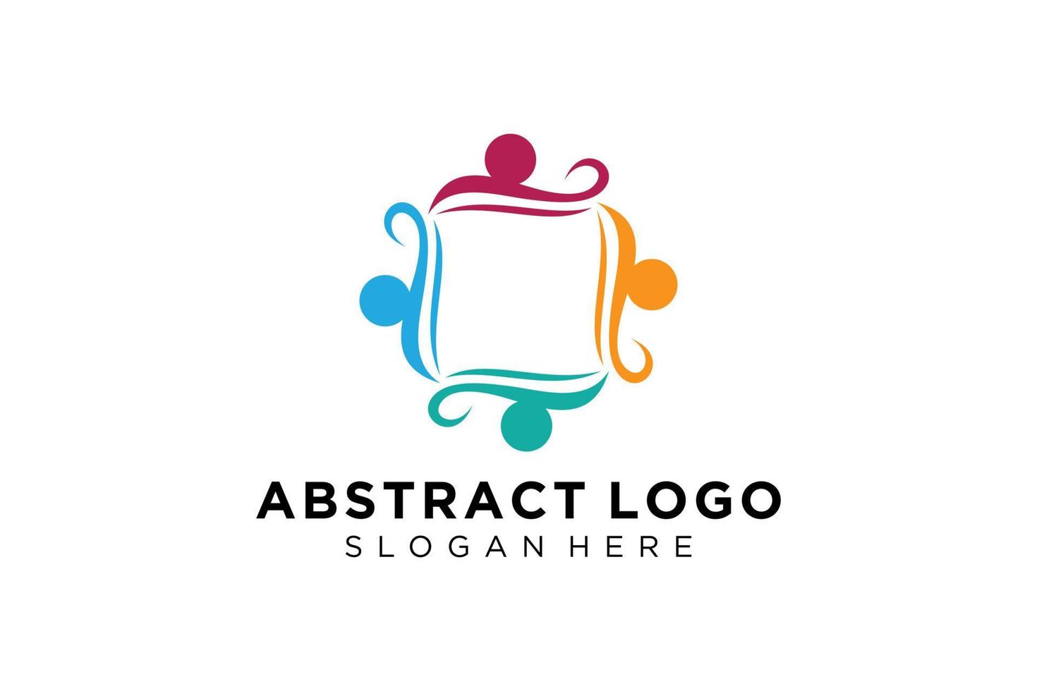 vector abstract mensen en familie logo verzameling, mensen pictogrammen, Gezondheid logo sjabloon, zorg symbool.