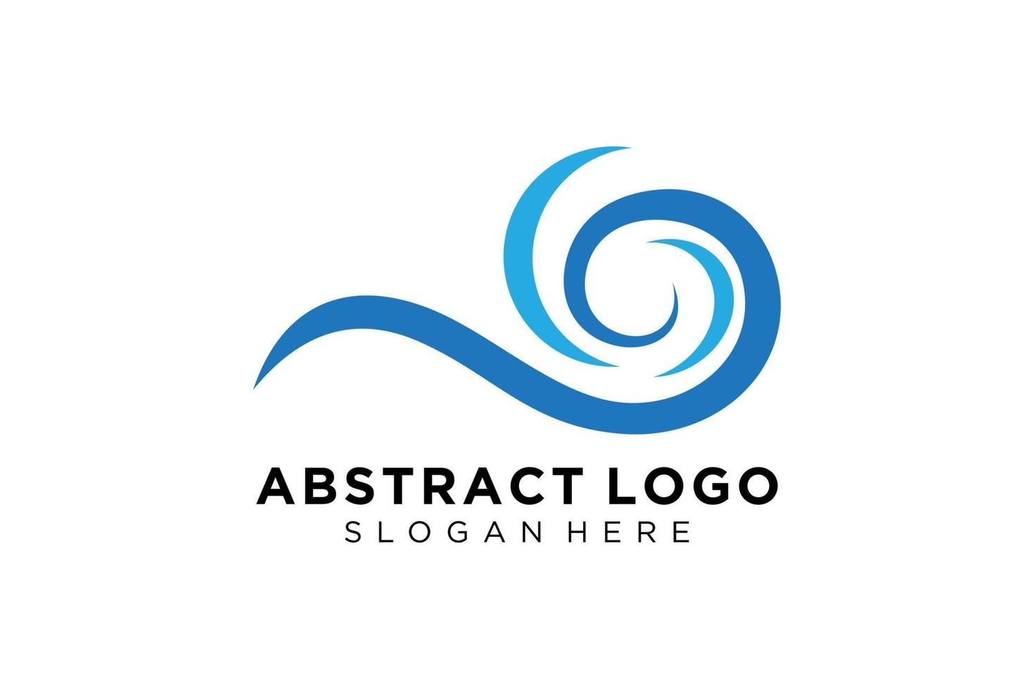 abstract water Golf plons logo symbool en icoon ontwerp. vector