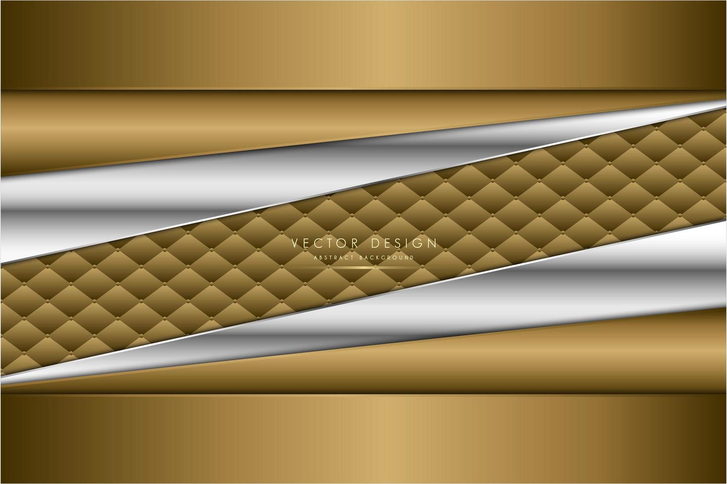 moderne zilver en goud metallic achtergrond vector