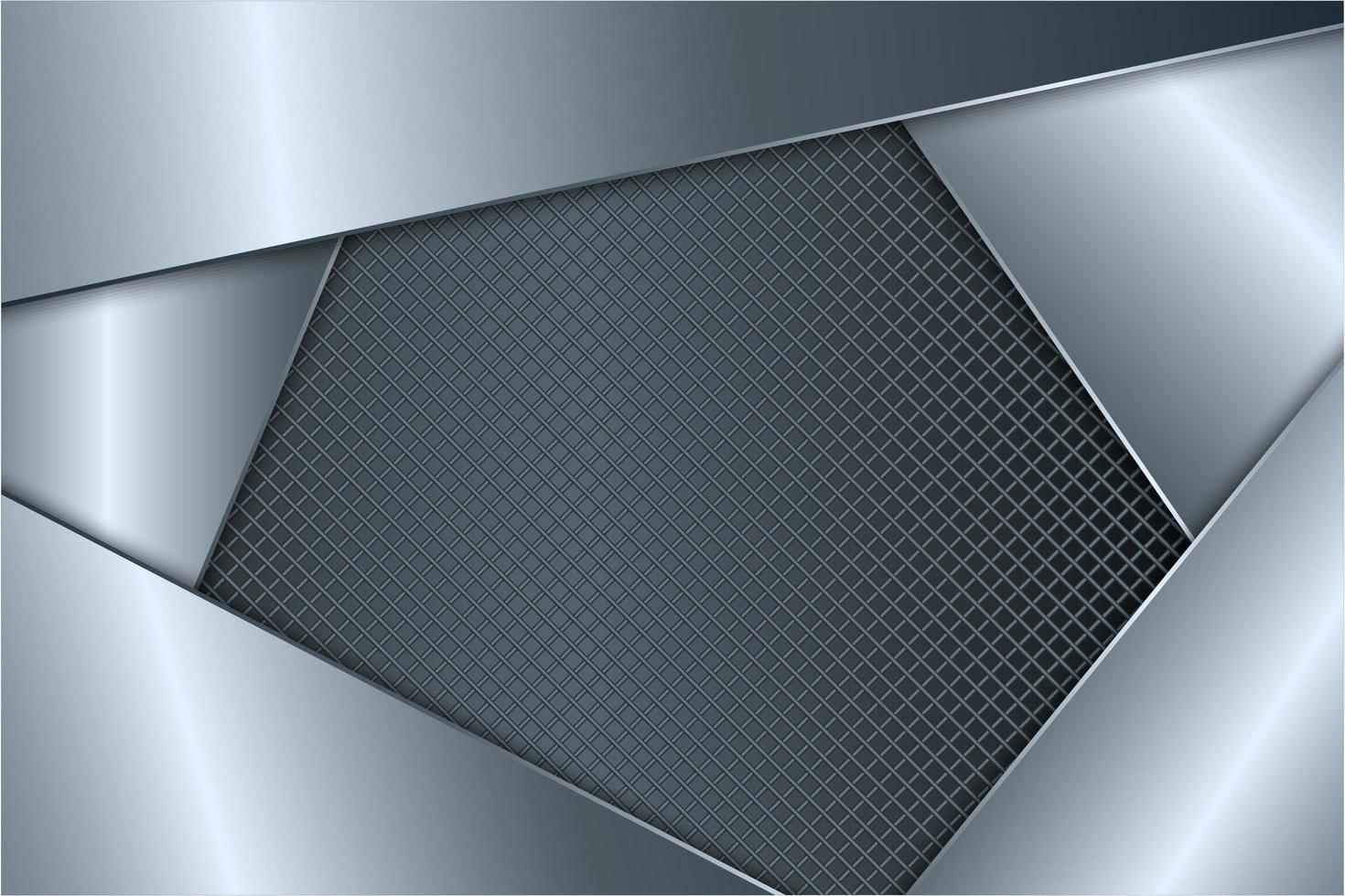 moderne grijze metalen achtergrond vector
