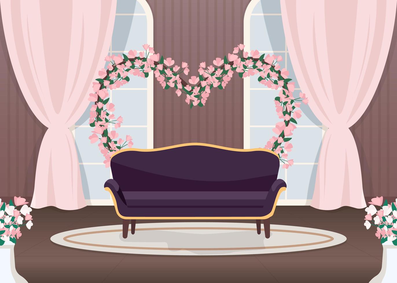 elegante bruiloft photozone vector