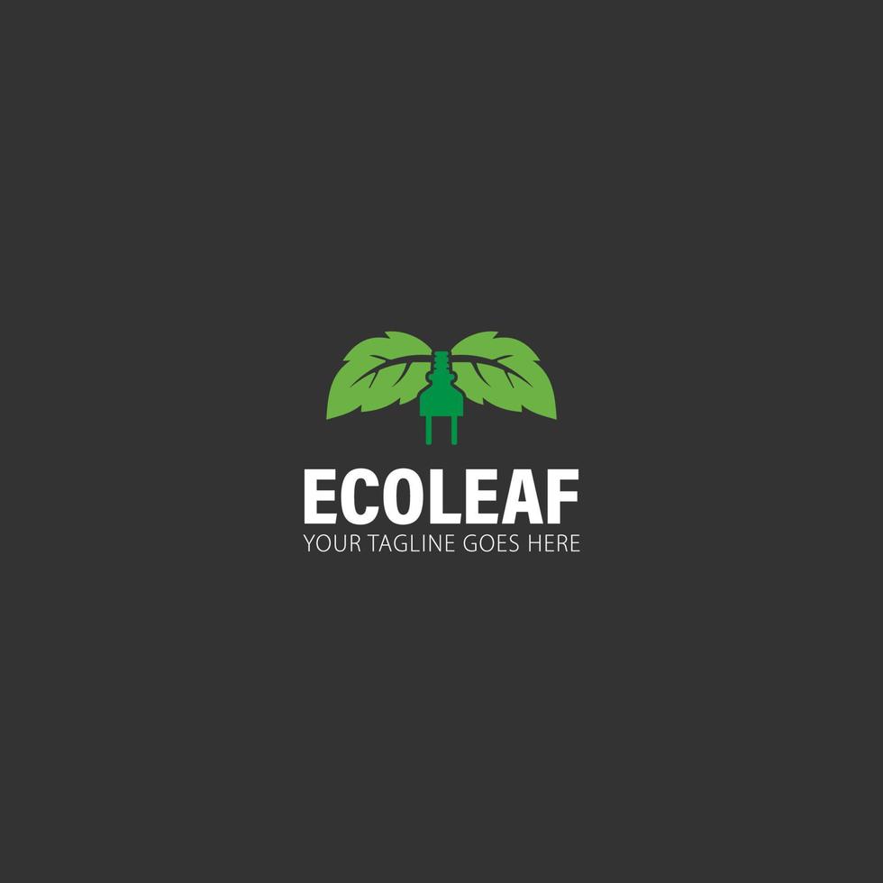 eco blad loogo vector