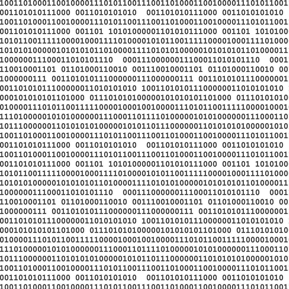 binaire computercode naadloze patroon vector