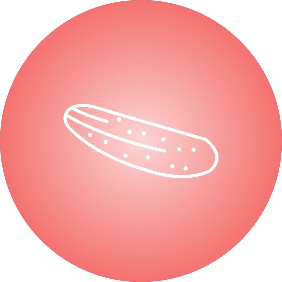 uniek komkommer vector lijn icoon