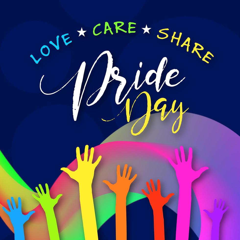 happy pride day social media post ontwerp vector