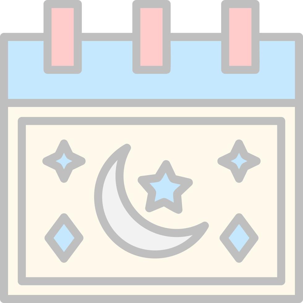 Ramadan kalender vector icoon ontwerp