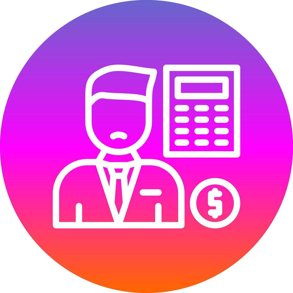 accountant vector icoon ontwerp