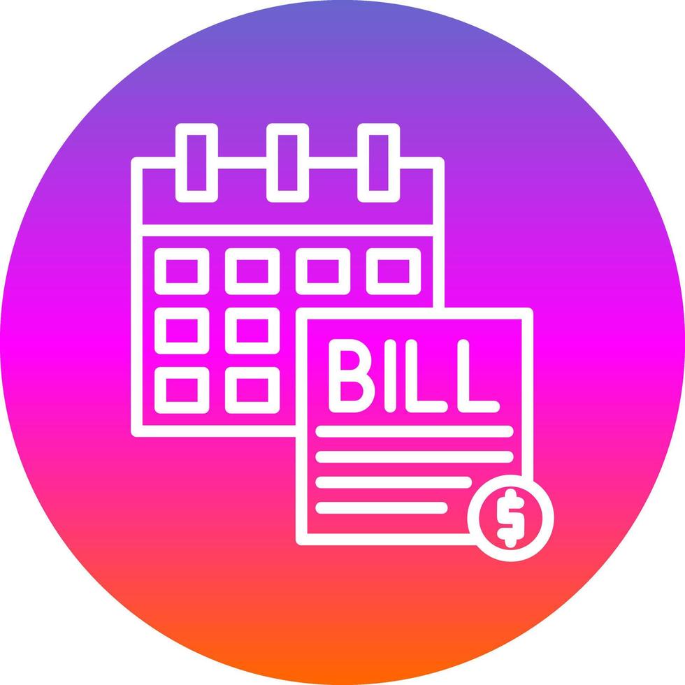 Bill vector icoon ontwerp