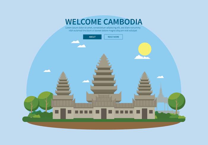 Gratis illustratie van Cambodja vector